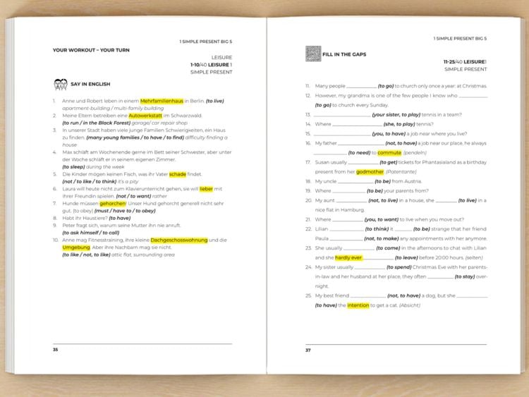 Produktbild: Englische Grammatik richtig anwenden - Teil 1: Englische Zeiten in der Praxis
