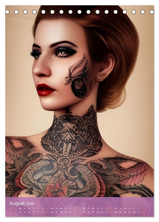 Produktbild: Inked Visions (Desk Calendar 2026 DIN A5 portrait), CALVENDO 12 Month DeskCalendar