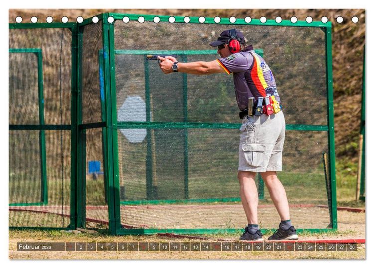 Produktbild: IPSC - Dynamischer Schie&szlig;sport (Tischkalender 2026 DIN A5 quer), CALVENDO Monatskalender