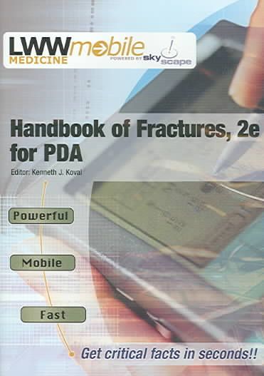 Produktbild: Handbook of Fractures for the PDA: Powered by Skyscape, Inc.