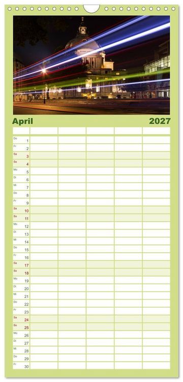 Produktbild: Familienplaner 2027 - Wundervolles London mit 5 Spalten (Wandkalender, 21 x 45 cm) CALVENDO