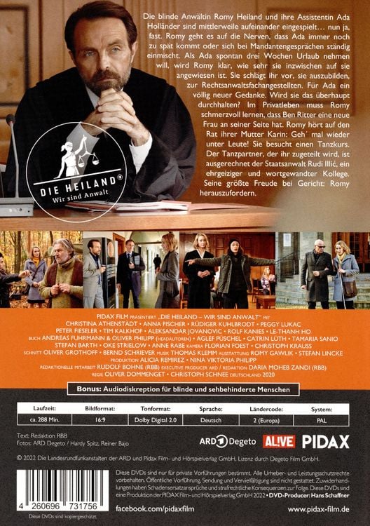 Produktbild: Die Heiland - Wir sind Anwalt, Staffel 2 / Weitere sechs Folgen der Erfolgsserie [2 DVDs]