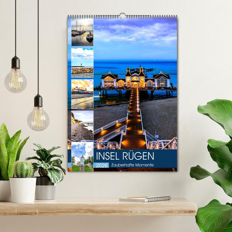Produktbild: INSEL R&Uuml;GEN - Zauberhafte Momente (Wandkalender 2026 DIN A2 hoch), CALVENDO Monatskalender