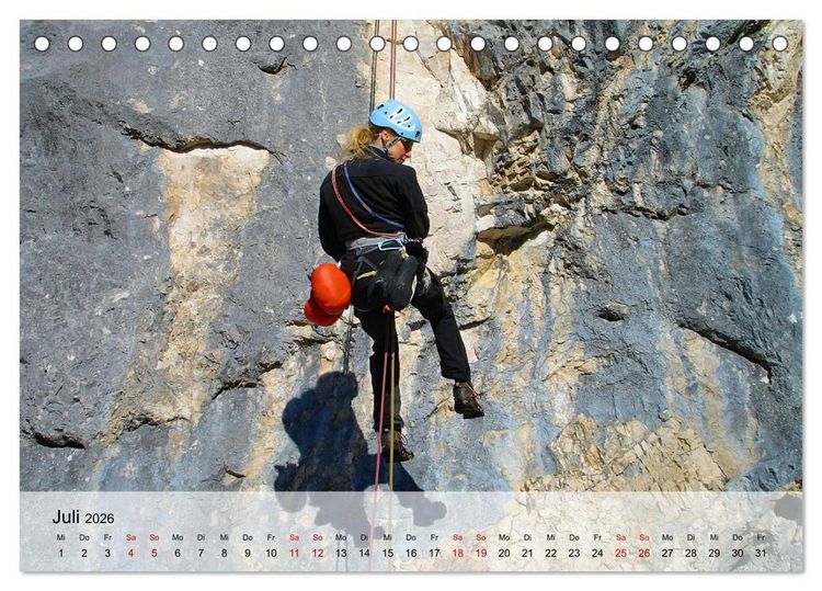 Produktbild: Gipfelabenteuer - wenn der Berg ruft (Tischkalender 2026 DIN A5 quer), CALVENDO Monatskalender