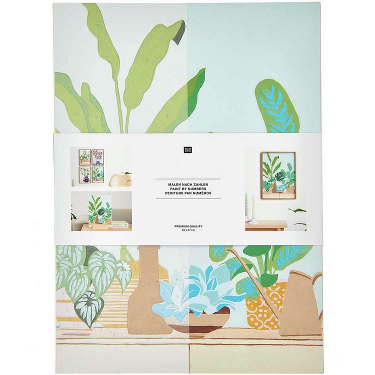 Produktbild: Malen nach Zahlen Set, Pflanzen, 26 x 37 cm