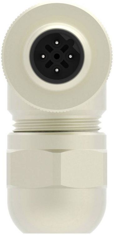 Produktbild: TE Connectivity T4113411041-000 Sensor-/Aktor-Steckverbinder, unkonfektioniert M12 Stecker, gewinkelt Polzahl Sensoren: 4 1 St.