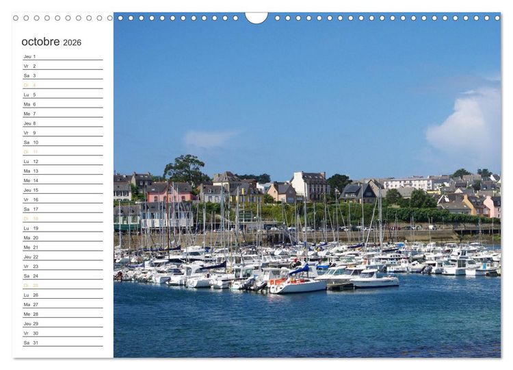 Produktbild: Bretagne Finist&egrave;re balade estivale &agrave; Camaret-sur-Mer (Calendrier mural 2026 DIN A3 vertical), CALVENDO calendrier mensuel