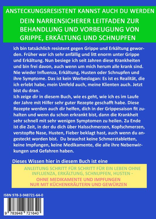 Produktbild: Dantse, D: Endlich leben ohne Grippe - wie ich: immun gegen