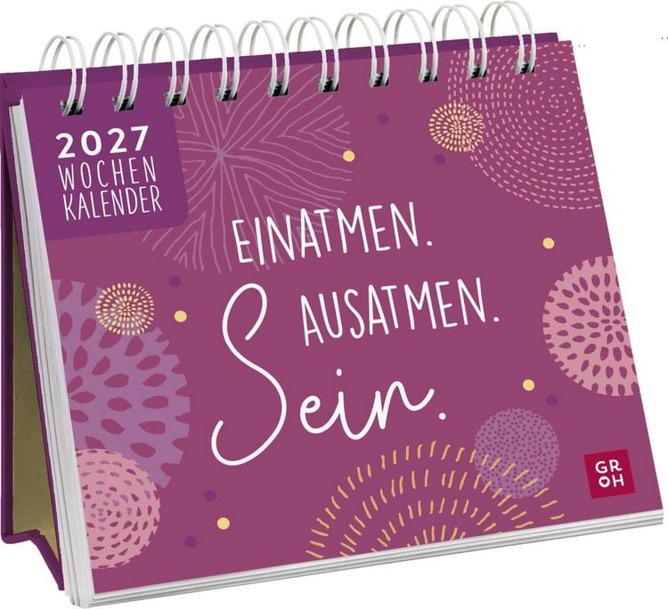 Produktbild: Mini-Wochenkalender 2027: Einatmen. Ausatmen. Sein.