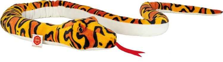 Produktbild: Teddy Hermann 92307 - Schlange, orange-gelb gemustert, 175 cm