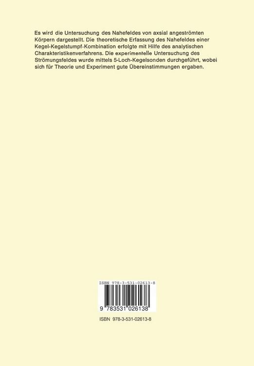 Produktbild: Theoretische und experimentelle Untersuchungen &uuml;ber die Druckverteilung im Nahefeld eines mit &Uuml;berschallgeschwindigkeit in L&auml;ngsrichtung angestr&ouml;mten