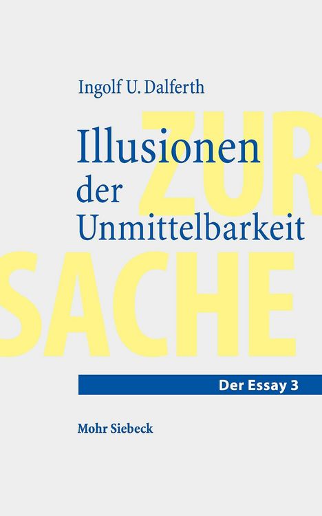 Produktbild: Illusionen der Unmittelbarkeit