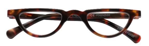 Produktbild: Brille. LUNO G74700 havanna recyceltes Kunststoffmaterial mit Federscharnier und Etui, +1.50 dpt