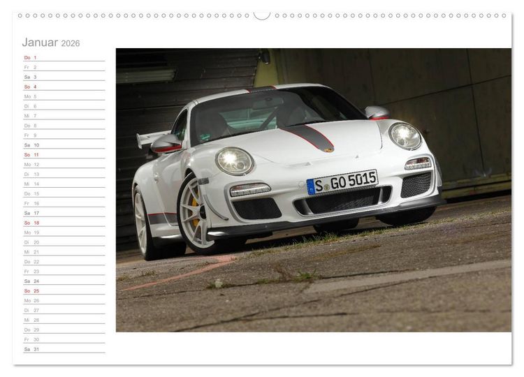 Produktbild: Porsche GT3RS 4,0 (Wandkalender 2026 DIN A2 quer), CALVENDO Monatskalender