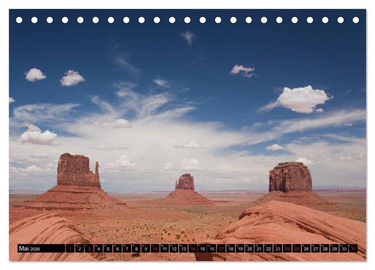 Produktbild: Blickpunkte der USA (Tischkalender 2026 DIN A5 quer), CALVENDO Monatskalender