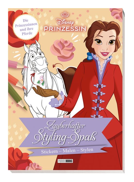 Produktbild: Disney Prinzessin: Zauberhafter Styling-Spa&szlig; - Stickern - Malen - Stylen