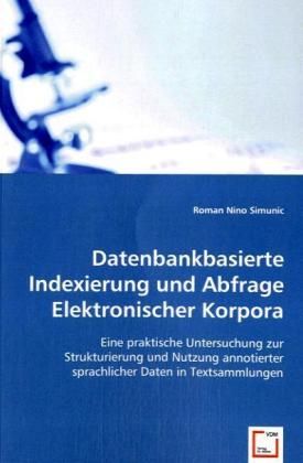 Produktbild: Simunic, R: Datenbankbasierte Indexierung und Abfrage Elektr