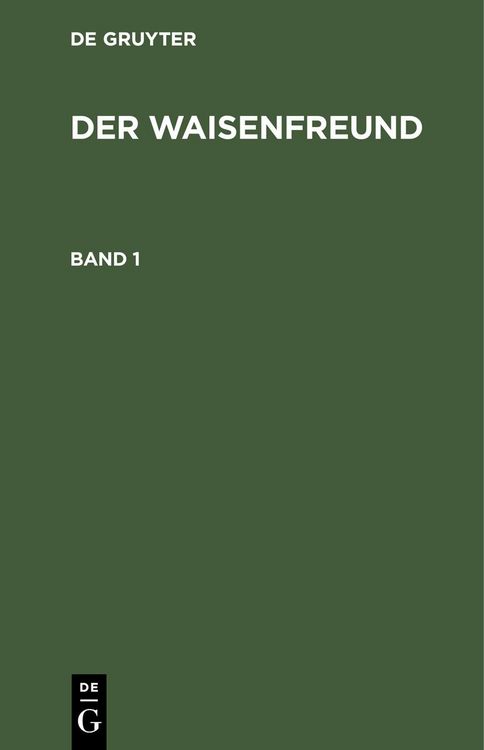 Produktbild: Der Waisenfreund. Band 1