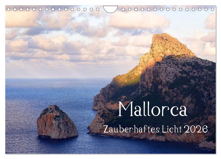 Produktbild: Mallorca Zauberhaftes Licht (Wandkalender 2026 DIN A4 quer), CALVENDO Monatskalender