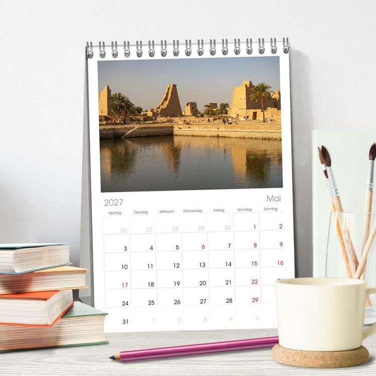 Produktbild: Tischplaner 2027 - Nordafrika - &Auml;gypten (A5 Tischkalender zum Aufstellen) CALVENDO