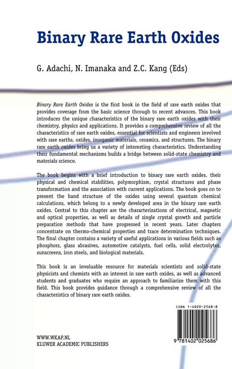 Produktbild: Binary Rare Earth Oxides