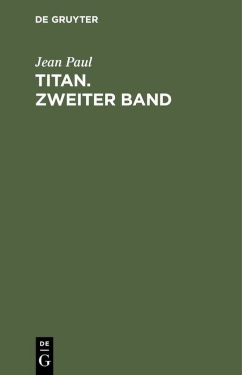 Produktbild: Titan. Zweiter Band