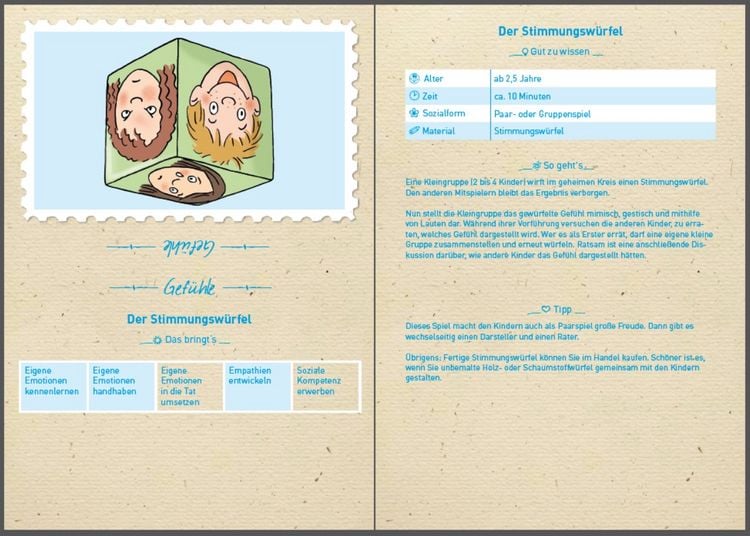 Produktbild: Die U3-Spielekartei - Gef&uuml;hle, Rituale, Wahrnehmung