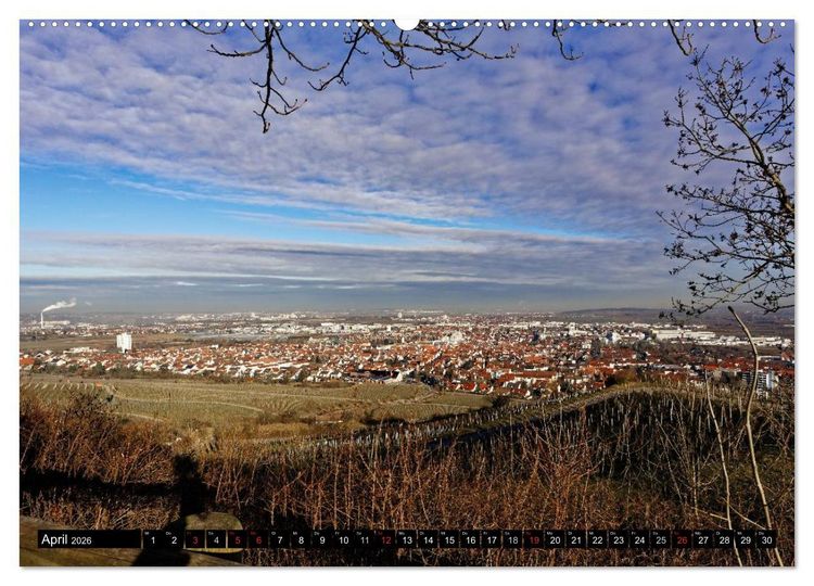 Produktbild: Fellbach im Fokus (hochwertiger Premium Wandkalender 2026 DIN A2 quer), Kunstdruck in Hochglanz