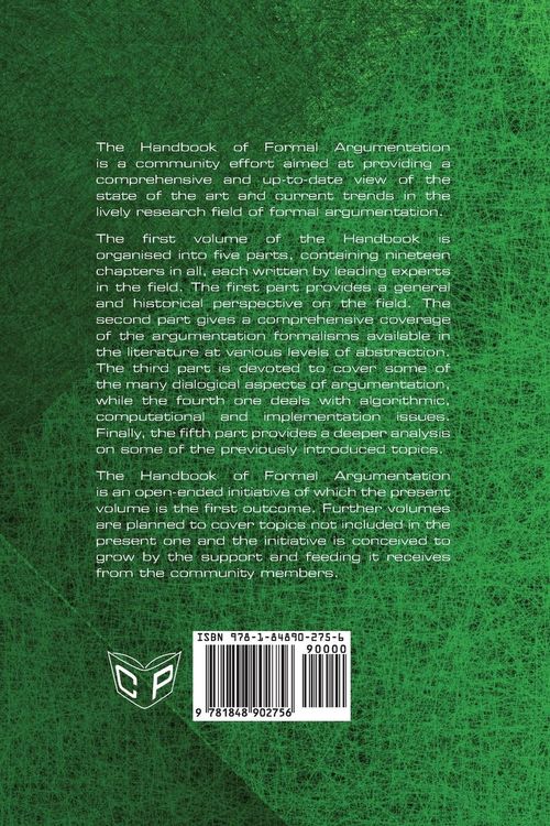 Produktbild: Handbook of Formal Argumentation