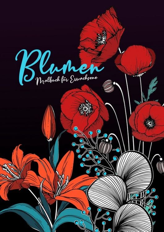 Produktbild: Blumen Malbuch f&uuml;r Erwachsene