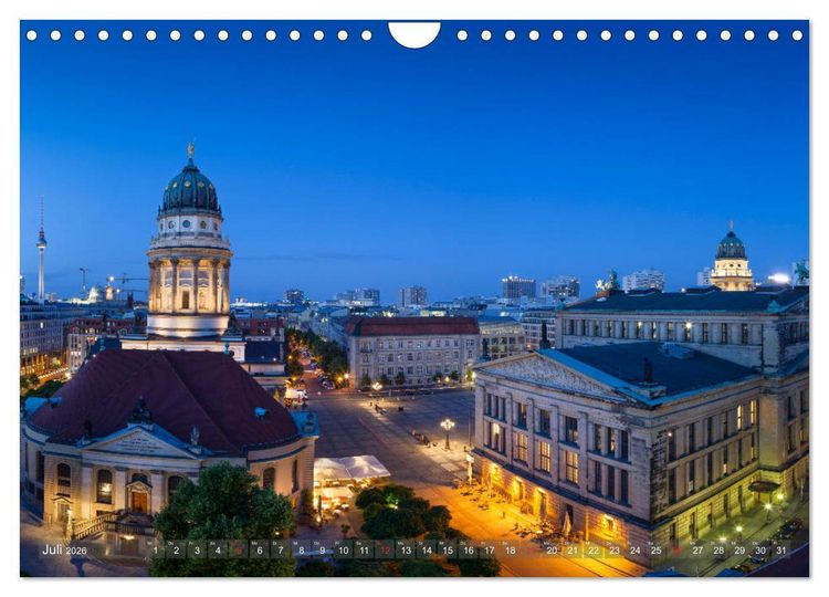 Produktbild: Berlin von oben (Wandkalender 2026 DIN A4 quer), CALVENDO Monatskalender
