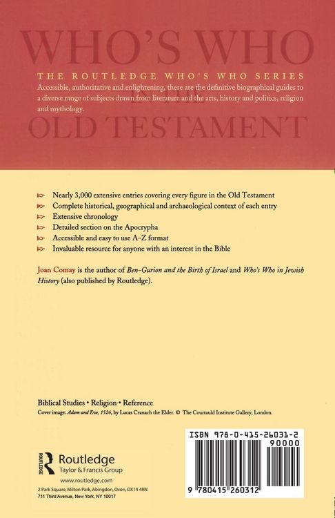 Produktbild: Who's Who in the Old Testament