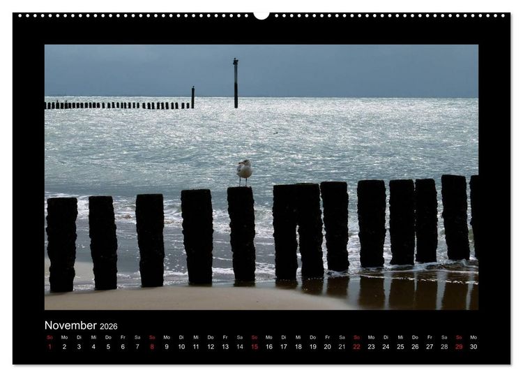Produktbild: An der Nordsee (hochwertiger Premium Wandkalender 2026 DIN A2 quer), Kunstdruck in Hochglanz