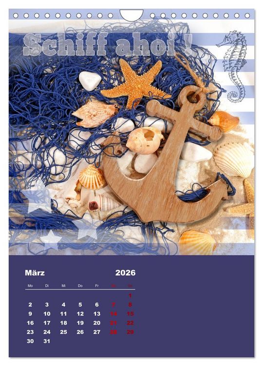Produktbild: Geschenke vom Meer (Wandkalender 2026 DIN A4 hoch), CALVENDO Monatskalender