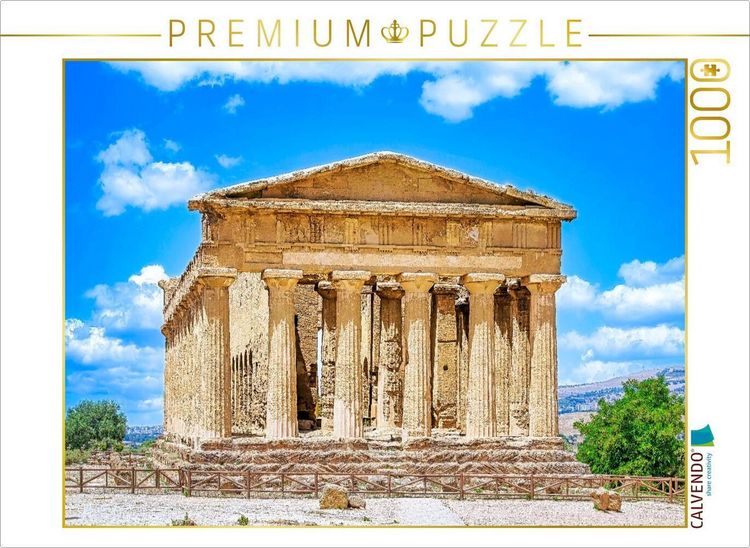 Produktbild: CALVENDO Puzzle Concordia Tempel um 440 v. Chr. | 1000 Teile Lege-Gr&ouml;&szlig;e 64x48cm Foto-Puzzle f&uuml;r gl&uuml;ckliche Stunden