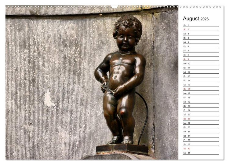 Produktbild: 300mm - Br&uuml;ssel (hochwertiger Premium Wandkalender 2026 DIN A2 quer), Kunstdruck in Hochglanz