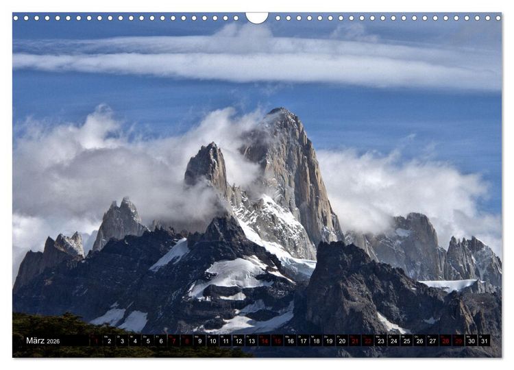 Produktbild: Patagonien mit Feuerland (Wandkalender 2026 DIN A3 quer), CALVENDO Monatskalender