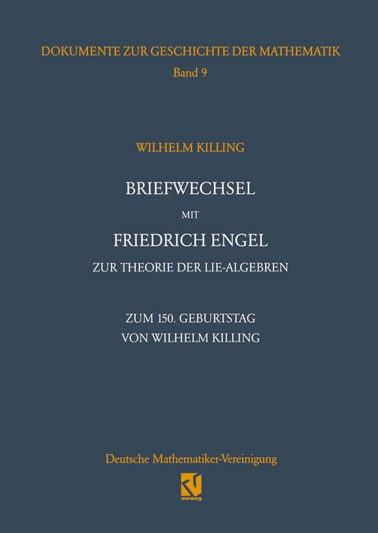 Produktbild: Briefwechsel mit Friedrich Engel zur Theorie der Lie-Algebren