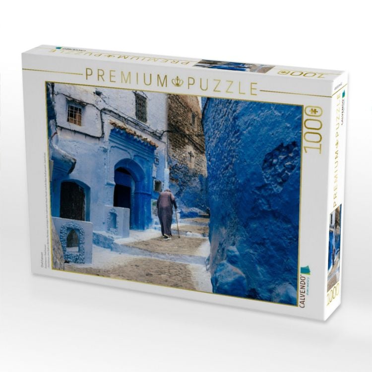 Produktbild: CALVENDO Puzzle Chefchaouen | 1000 Teile Lege-Gr&ouml;&szlig;e 64x48cm Foto-Puzzle f&uuml;r gl&uuml;ckliche Stunden