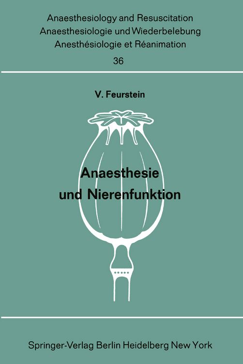 Produktbild: Anaesthesie und Nierenfunktion