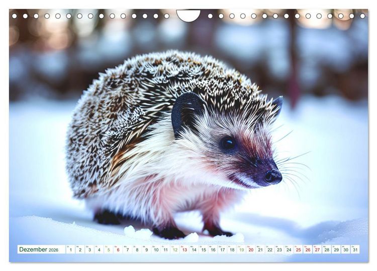 Produktbild: Niedliche Igel (Wandkalender 2026 DIN A4 quer), CALVENDO Monatskalender