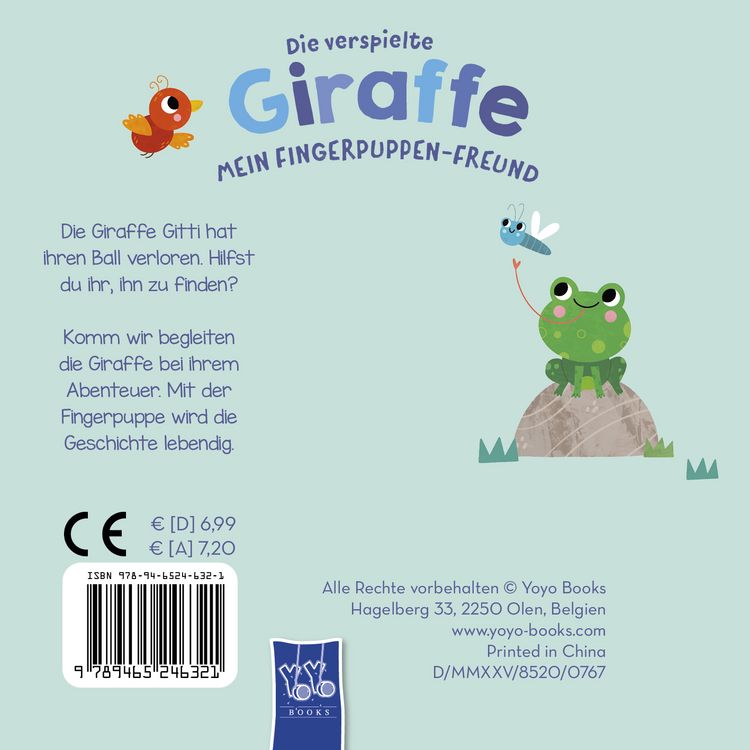 Produktbild: Die verspielte Giraffe (Mein Fingerpuppen-Freund)