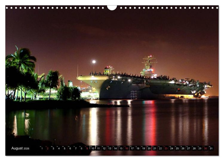 Produktbild: Kriegsschiffe der USA (Wandkalender 2026 DIN A3 quer), CALVENDO Monatskalender