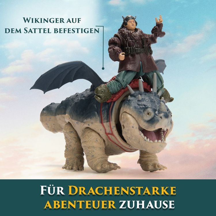 Produktbild: Drachenz&auml;hmen leicht gemacht - Wikinger & Drachen Actionfiguren-Set, Fleischklops & Fischbein&nbsp;