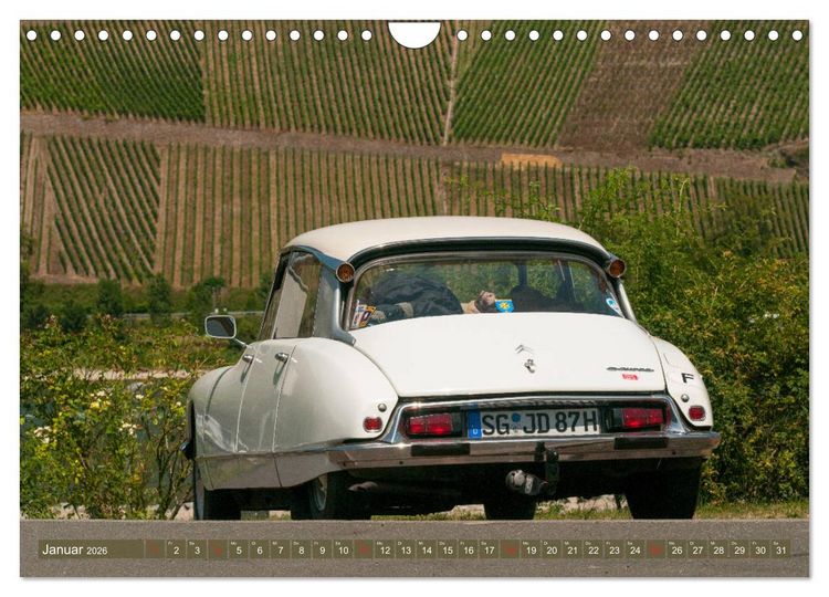Produktbild: Citro&euml;n DS G&ouml;ttin im Mittelrheintal (Wandkalender 2026 DIN A4 quer), CALVENDO Monatskalender