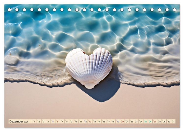 Produktbild: Sehnsucht Strandparadies (Tischkalender 2026 DIN A5 quer), CALVENDO Monatskalender