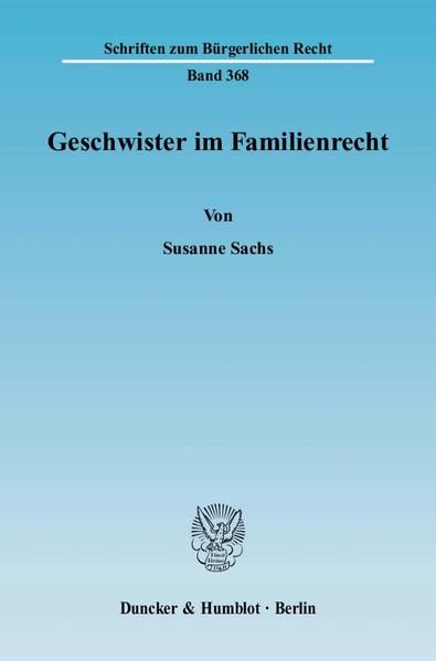 Produktbild: Geschwister im Familienrecht.
