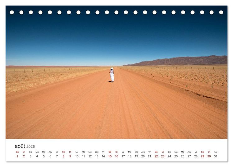 Produktbild: Des&eacute;rt namibien (Calendrier de bureau 2026 DIN A5 vertical), CALVENDO calendrier mensuel