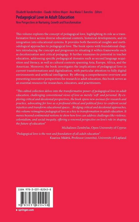 Produktbild: Pedagogical Love in Adult Education