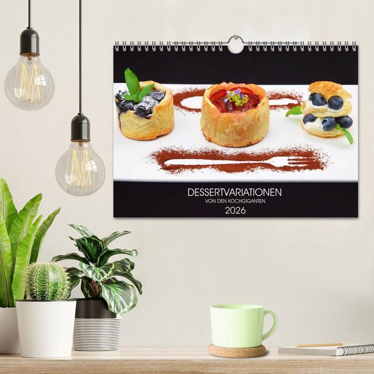 Produktbild: DESSERTVARIATIONEN (Wandkalender 2026 DIN A4 quer), CALVENDO Monatskalender